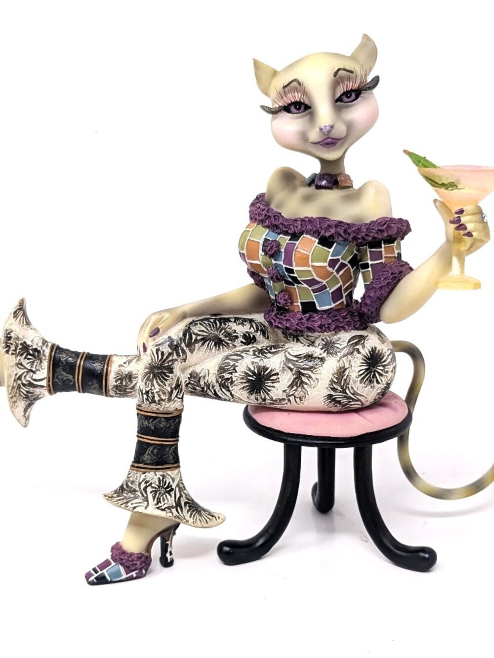 Margaret Le Van Alley Cats Lushus Very Social Socialite Figurine LV30-FE2 Box